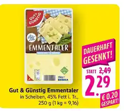 Edeka Gut & günstig emmentaler Angebot