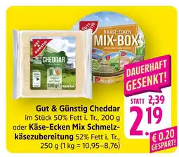 E-Center Gut & günstig cheddar Angebot