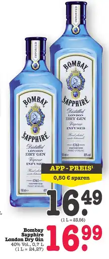 E-Center Bombay sapphire london dry gin Angebot