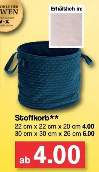 Famila Nord West Stoffkorb Angebot