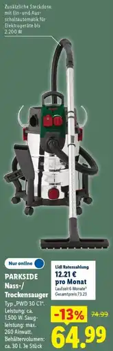Lidl PARKSIDE Nass-/ Trockensauger Angebot