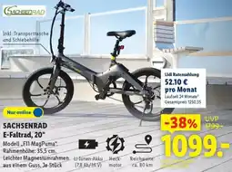 Lidl SACHSENRAD E-Faltrad, 20" Angebot