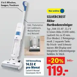Lidl SILVERCREST Akku Hartbodenreiniger Angebot