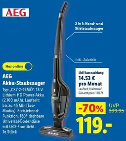 Lidl AEG Akku-Staubsauger Angebot
