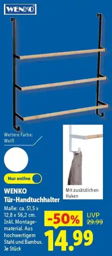 Lidl WENKO Tür-Handtuchhalter Angebot