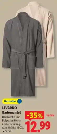 Lidl LIVARNO Bademantel Angebot