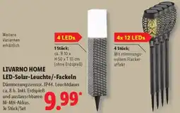 Lidl LIVARNO HOME LED-Solar-Leuchte/-Fackeln Angebot
