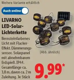 Lidl LIVARNO LED-Solar Lichterkette Angebot