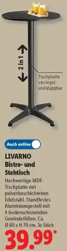 Lidl LIVARNO Bistro- und Stehtisch Angebot