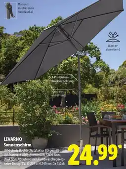 Lidl LIVARNO Sonnenschirm Angebot