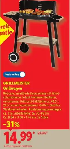 Lidl GRILLMEISTER Grillwagen Angebot