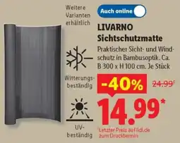 Lidl LIVARNO Sichtschutzmatte Angebot