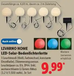 Lidl LIVARNO HOME LED-Solar-Bodenlichterkette Angebot