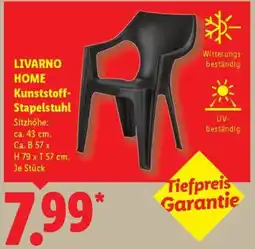 Lidl LIVARNO HOME Kunststoff Stapelstuhl Angebot