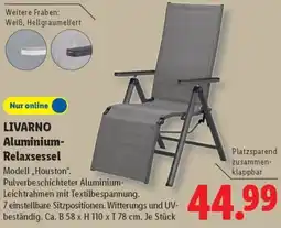 Lidl LIVARNO Aluminium Relaxsessel Angebot