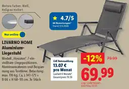 Lidl LIVARNO HOME Aluminium Liegestuhl Angebot