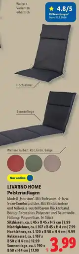 Lidl LIVARNO HOME Polsterauflagen Angebot