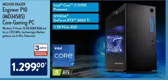 Aldi Nord Medion Erazer Engineer P10 (MD34585) Core Gaming PC Angebot