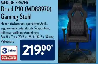 Aldi Nord Medion Erazer Druid P10 (MD88970) Gaming Stuhl Angebot