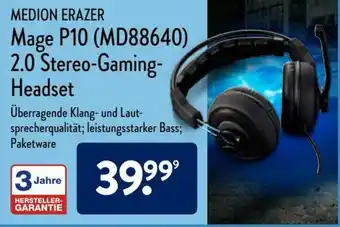 Aldi Nord Medion Erazer Mage P10 (MD88640) 2.0 Stereo Gaming Headset Angebot