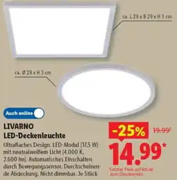 Lidl LIVARNO LED-Deckenleuchte Angebot