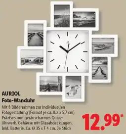 Lidl AURIOL Foto-Wanduhr Angebot