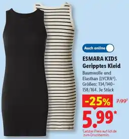 Lidl ESMARA KIDS Geripptes Kleid Angebot