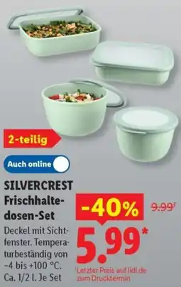 Lidl SILVERCREST Frischhaltedosen-Set Angebot