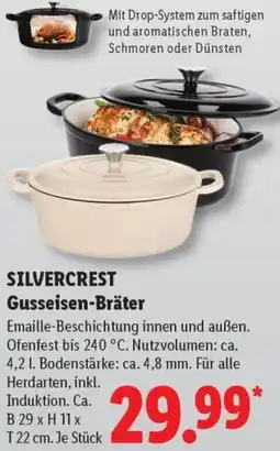 Lidl SILVERCREST Gusseisen-Bräter Angebot