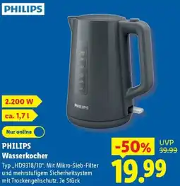 Lidl PHILIPS Wasserkocher Angebot