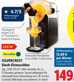 Lidl SILVERCREST Slush-Eismaschine Angebot