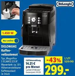 Lidl DELONGHI Kaffeevollautomat Angebot