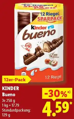 Lidl KINDER Bueno Angebot