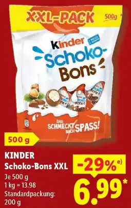 Lidl KINDER Schoko-Bons XXL Angebot