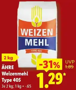 Lidl ÄHRE Weizenmehl Type 405 Angebot