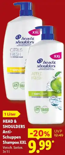 Lidl HEAD & SHOULDERS Anti Schuppen Shampoo XXL Angebot