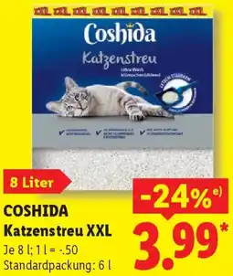 Lidl COSHIDA Katzenstreu XXL Angebot