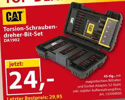 Sonderpreis Baumarkt Cat torsion-schraubendreher-bit-set Angebot