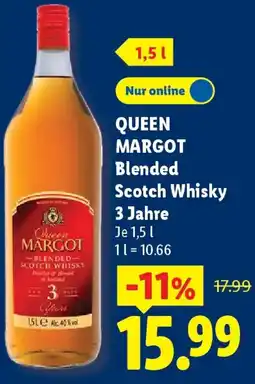Lidl QUEEN MARGOT Blended Scotch Whisky 3 Jahre Angebot
