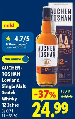 Lidl AUCHENTOSHAN Lowland Single Malt Scotch Whisky 12 Jahre Angebot