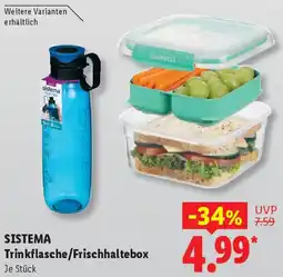 Lidl SISTEMA Trinkflasche/Frischhaltebox Angebot