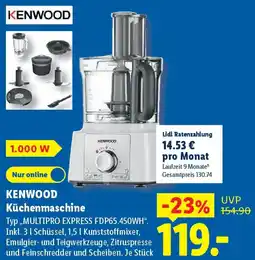 Lidl KENWOOD Küchenmaschine Angebot
