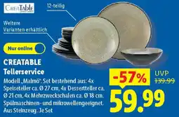 Lidl CREATABLE Tellerservice Angebot