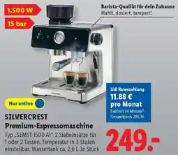 Lidl SILVERCREST Premium-Espressomaschine Angebot