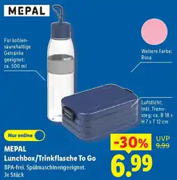 Lidl MEPAL Lunchbox/Trinkflasche To Go Angebot