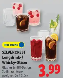 Lidl SILVERCREST Longdrink-/ Whisky-Gläser Angebot