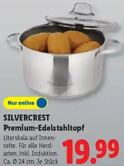 Lidl SILVERCREST Premium-Edelstahltopf Angebot