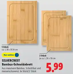 Lidl SILVERCREST Bambus-Schneidebrett Angebot