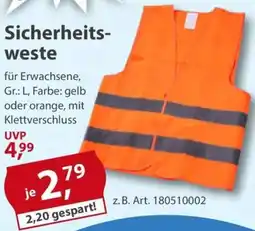 Sonderpreis Baumarkt Sicherheitsweste Angebot