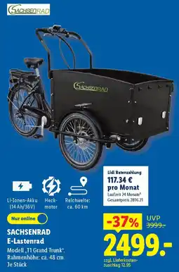 Lidl SACHSENRAD E-Lastenrad Angebot